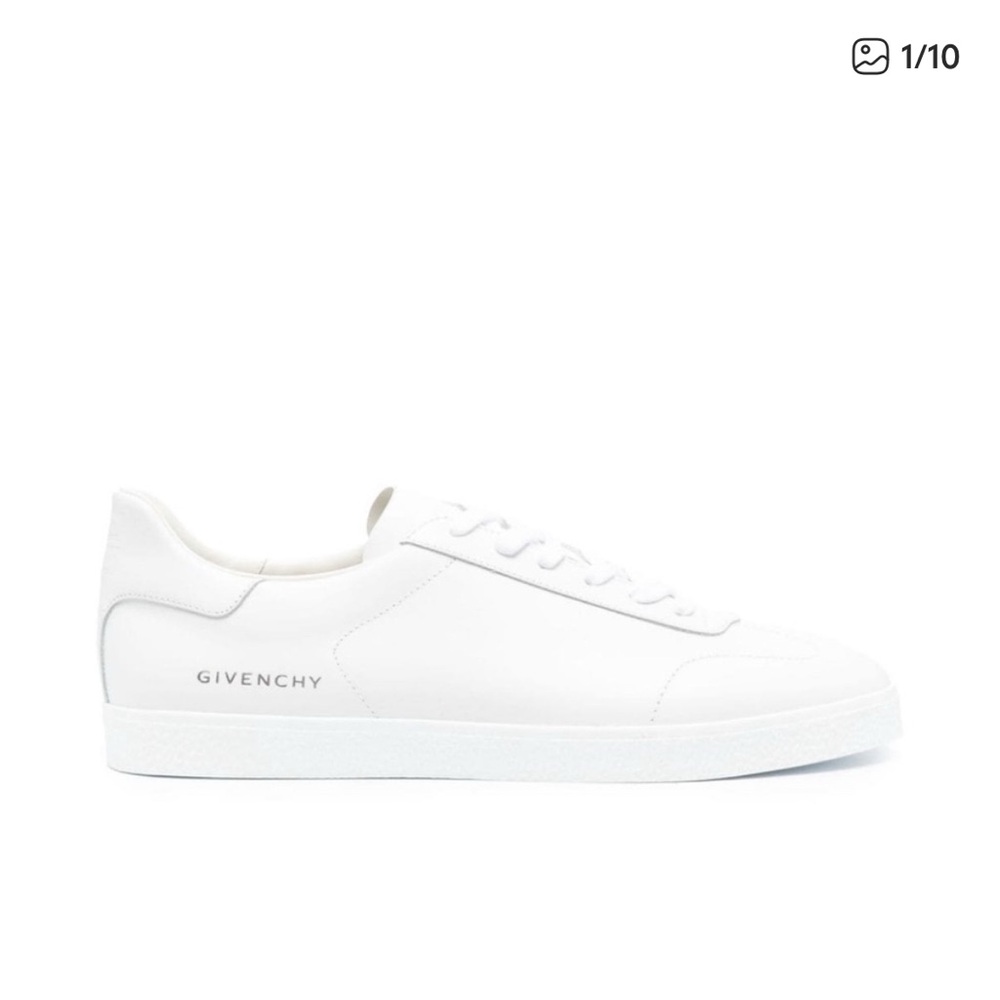 Givenchy All-White Low-Profile Leather Sneaker